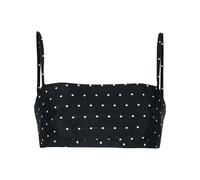 Macgraw Abbey polka-dot cropped top - Black 6-12-14