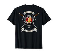 MacGregor Clan Badge Rob Roy Tartan & Swords (Back) T-Shirt