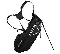 MacGregor Golf MacTec Stand Bag - Slim Lightweight 7" Golf Bag, Black/White