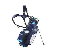 MacGregor Paramount Hybrid 14 Golf Club Stand Carry Trolley Bag, Navy/Sky