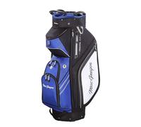 MacGregor Principal 10" Golf Cart Bag, 14-Way Top With Dividers And 9 Pockets, Black/Blue