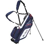 MacGregor Principal 7" Golf Stand Bag with 5 Pockets and Shoulder Strap, Navy/Red