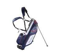 MacGregor Principal 7" Golf Stand Bag with 5 Pockets and Shoulder Strap, Navy/Red