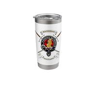 MacGregor Scottish Clan Badge Rob Roy Tartan & Swords Stainless Steel Insulated Tumbler