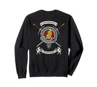 MacGregor Scottish Clan Badge Tartan & Swords (back) Sweatshirt