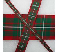MacGregor Tartan Ribbon Scotland Christmas 6 Widths Buy 1 2 or 4 Metres 04 504D, 25mm, 2 Metres