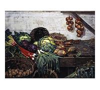 Macgregor The Vegetable Stall Still Life Food Painting Unframed Wall Art Print Poster Home Decor Premium