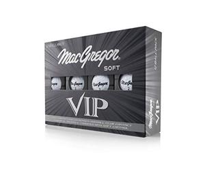 MacGregor VIP Soft Pack Of 12 Golf Balls, White