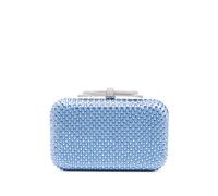 MACH & MACH crystal-embellished clutch bag - Blue One Size