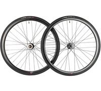 Mach1 560 Fixie Wheelset + Inner Tubes + Tyres - Black