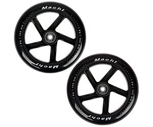 Mach1 Kick Scooter Wheel Set Including Ball Bearings and Spacer, 145 x 30 mm Without LED, Set of 2, Cityroller Replacement Tyres