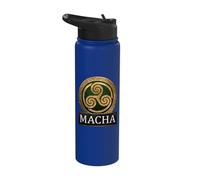 Macha Ancient Irish Goddess Triskelion Symbol Stainless Steel Insulated Water Bottle