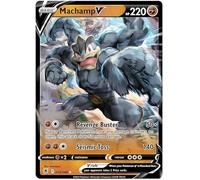 Machamp V 072/189 Ultra Rare Pokemon Card (SWSH Astral Radiance) + 1x TitanCards® Toploader