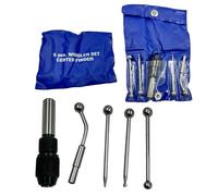 MachEl 5-Piece Wiggler & Center Finder Set, essential for precise center finding and runout concentrical alignment in your workpieces