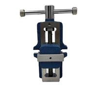 MachEl 50mm Jaw Width Self-Centering Blue Vice - Engineering Tool with Fixed Base, Rigid Construction, and Tough Quality