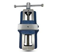 MachEl 80mm Jaw Width Self-Centering Blue Vice - Engineering Tool with Fixed Base, Rigid Construction, and Tough Quality