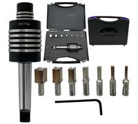 MachEL Lathe's Live Revolving Center MT-2 Shank Teng Style Featuring Square Tool and Rotary Broach (HSS) for Superior Machining Accuracy and Versatility (Broach Size in mm)