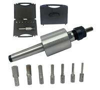 MachEl MT2 Shank Rotary Broach with ER16 Adaptor & Set of 7 Hex Broaches for Versatile Machining Applications