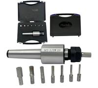 MachEl MT3 Shank Rotary Broach Kit with ER-20 Adapter & 7-Piece Hex Broach Set - Premium Precision Tools for CNC and Milling Operations