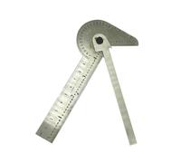MachEl Multi-Purpose Protractor Square Rule - 5-in-1 Stainless Steel Measuring & Marking Tool with Center Finder, Divider, Drill Point Gauge & Bevel Protractor
