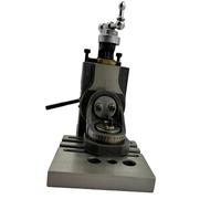 MacHel New Mini Swivel Vertical Slide with 2 Slots, Side Scale, Base Plate, and 50mm (4-Jaw) Self-Centering Chuck