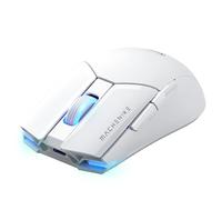 Machenike Wireless Gaming Mouse with RGB Backlit,26,000 DPI,PAW3395 Sensor,2.4G USB Receiver,6 Programmable Buttons,Long Battery Life,Ergonomic White Mouse Gaming for Laptop,PC,Mac