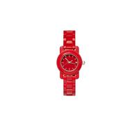 MACHETE Mono Watch Mini - Women’s Analog Petite Wristwatch, 29.3mm Swiss Movement, Italian Acetate, Stainless Steel Hardware, 50M Water Resistant (Ruby)