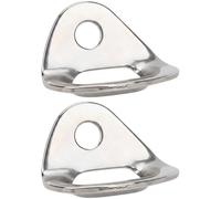Machify 2 Pcs 316 Stainless Steel Rock, 2.36 X 1.57 In, 25Kn Load, M10 Inner Diameter Hanger Plate, Corrosion-Resistant For Rappelling, Mountaineering, Caving