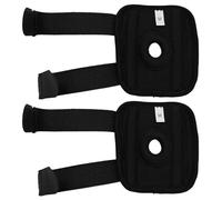 Machify 2 Pcs Pet Knee Braces, Dog Leg Joint Wraps in Black OK Cloth, ACL Tear Recovery Support, Back Leg Stabilizer, Hock Brace for Senior Dogs, M Size 3.9 x 3.9 x 0.4 in