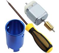 Machify 3-in-1 Pin Removal Tool Kit for C180 C200, Features Motor and Lock Head, Long Screwdriver, and Advanced Lock Removal Wheel