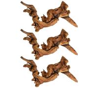 Machify 3 Pcs Aquarium Natural Driftwood, 7.9-9.8 in Azalea Root Wood in Assorted Shapes, Freshwater Aquarium Driftwood, Reptile Terrarium Decorations
