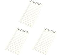 Machify 3 Pieces A7 To Do List Notepad, Upward Spiral Memo Pad with Checkboxes, Thick Paper Daily Checklist Notebook for Students and Office Workers, 3.3 x 6.1 in Small Portable Agenda