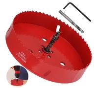 Machify 6 3/4 Bi-Metal Hole Saw Drilling Tool, Solid Hole Drilling Cutter With Arbor Mandrel, Bi-Metal Hole Saw To Cut Plastic Plate Plywood Drywall Pvc Board