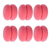 Machify 6 Pcs Heatless Curlers, Soft Sponge Hair Rollers, Pink Round Foam for Overnight Curls, Easy Styling, Compact & Travel Size, 4.7 x 2.4 x 7.1 in / 12 x 6 x 18 cm