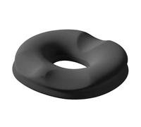 Machify Coccyx Cushion, Memory Foam Donut Pillow, U-Shaped Butt Seat Cushion for Hemorrhoid Tailbone Comfort, Breathable, Non-Slip, Black, 17.7 x 15.7 x 3.1 in, 45 x 40 x 8 cm