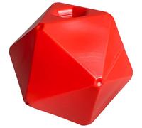 Machify Equine Horse Treat Feeder Toy, 9 In / 23 Cm, Food-Safe Pp For Play And Grazing, Stress Reliever, Enrichment Solution To Reduce Boredom, Red