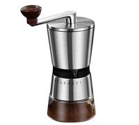 Machify Hand Crank Coffee Grinder, Portable, 8 Gear Adjustable, Ceramic Burr Mill, 2.8 Oz (80 G) Bean Hopper, Travel, 6.5 Oz (185 G) Ground Chamber