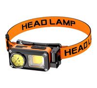 Machify Led Headlamp, 500 Lumen Dual Cob Rechargeable Headlight With Motion Sensor, 90° Adjustable Waterproof Work Light, Type-C Charging For Mechanic Task, Outdoors