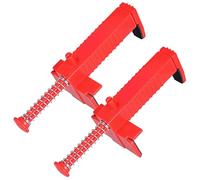 Machify Masonry String Line Holders For Building Construction, 2 Pcs Brick Liner Plumber Tools, Non-Slip Heavy Duty Line Blocks With Spring Clamp, Adjustable Brick Laying Tools (3.5-4.7 Inch Range)
