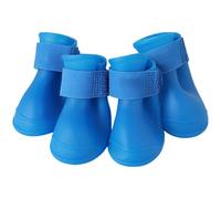 Machify Nonslip Silicone Dog Rain Boots, 4 Pcs Waterproof Puppy Shoes, Paw Protectors