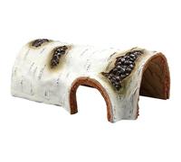 Machify Resin Birch Tree Trunk, 9.3 in / 23.5 cm Aquarium Decor Caves, Realistic Reptile Hideout for Fish, Shrimp and Small Pets, Shelter and Calm Space, Nature Style Terrarium Ornament