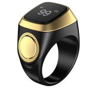 Machify Smart Tasbih Zikr Ring, BT Digital Counter Finger Ring, 0.8 in Large Clear Display, Prayer Time Reminder, Smart APP Counting, Metal & Plastic