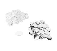 Machine A Badge, 58MM Badge Maker Pin Back Button Parts Button Making Supplies 100 Sets Blank Button Badge Set Round Shape Sturdy Tinplate for Handcraft Badge Making Kit Badge Pins