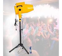 Machine à bulles professionnelle,canon à mousse,angle réglable et tête vibrante,pour fêtes d'été,anniversaires d'enfants,piscines,portée de 6 à 10 m,surface de projection de 80 m²(Yellow)