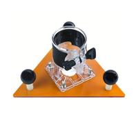 Machine Balance Plate Router Triangular Base ABS Engineering Plastic 65mm Trimming Machine Balance Plate for Slotting Chamfering