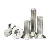 Machine Bolt 10pcs Six-Lobe Flat Countersunk Head Screw Bolt M1.6 M2 .5 M3 M4 M5 M6 M8 304 A2-70 stainless steel(10mm x10pcs,M4)