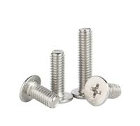 Machine Bolt 5/10/ 20pcs 304 Stainless Steel Cross Phillips Low Flat Head Screw Bolt M1.4 .6 M2 .5 M3 M4 M5 M6 M8(35mm,M4 x10pcs)