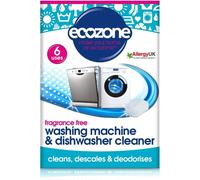 Machine Dishwasher Cleaner Tablets Treatment Cleans De scales De odorises Fragrance Free Plastic Free Natural Friendly Plant Based Cleaning Pack of 6