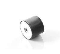 Machine Foot Machine Foot Rubber Buffer Rubber Metal Element with Single Sided Female Thread Type E (M12 x 12, 75 x 15)