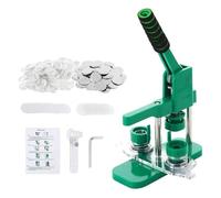 Machine For Badges Badge Maker machine 25/32/44/58mm Removable Magnetic Mold Badge Button Maker Machine With 100Sets Making Parts(32mm Set Green)